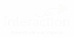 Logotipo Interaction en color blanco
